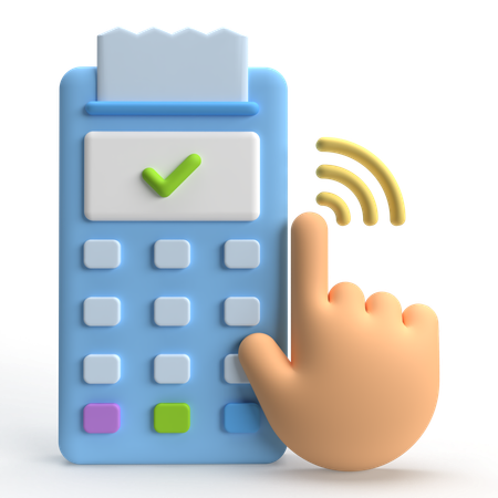 Contactless Payment  3D Icon