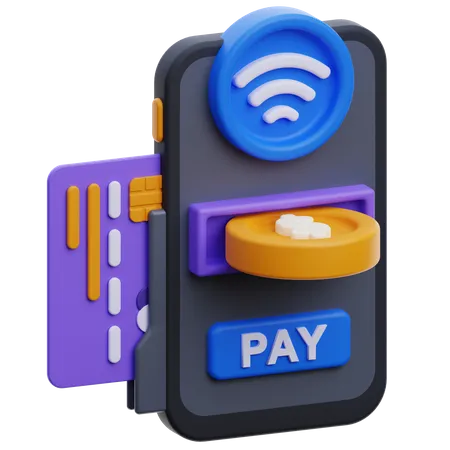 Contactless Payment 3 D Icon 3D Icon