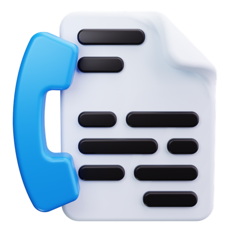 Contacto  3D Icon