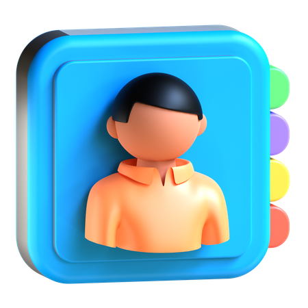 Contactos  3D Icon