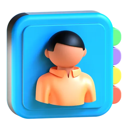 Contactos  3D Icon