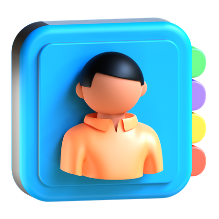 Contacts  3D Icon