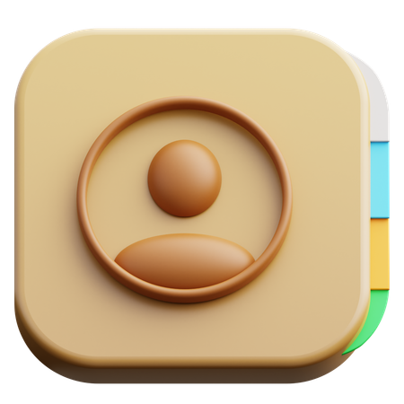 Contacts  3D Icon