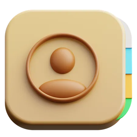 Contacts  3D Icon