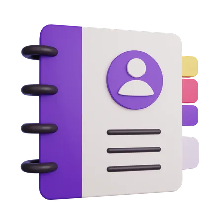 Contacts  3D Icon