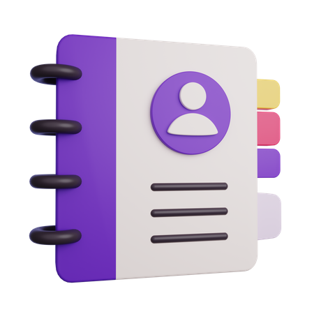 Contacts  3D Icon