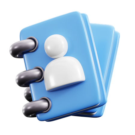 Contacts book  3D Icon