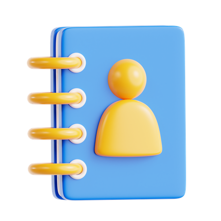 연락처 책  3D Icon