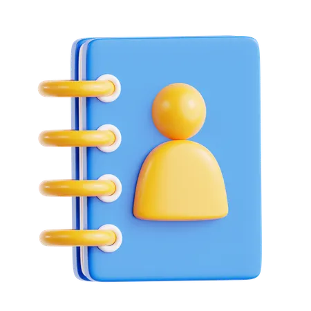 연락처 책  3D Icon