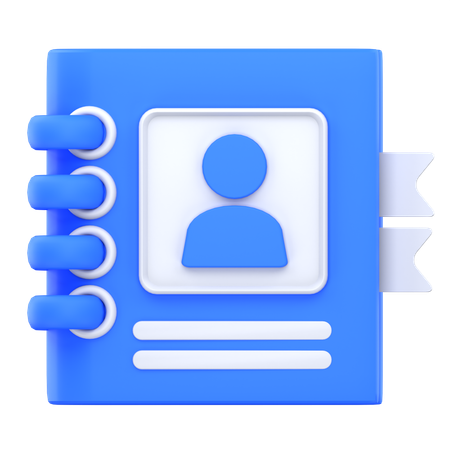 Contacts book  3D Icon