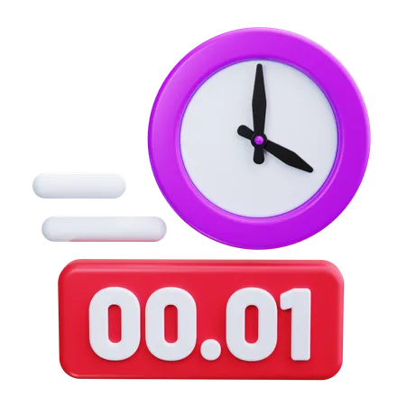 Temporizador de contagem regressiva  3D Icon