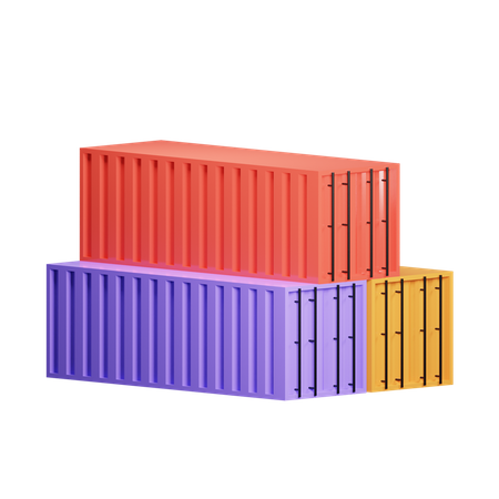 Container 3D Illustration