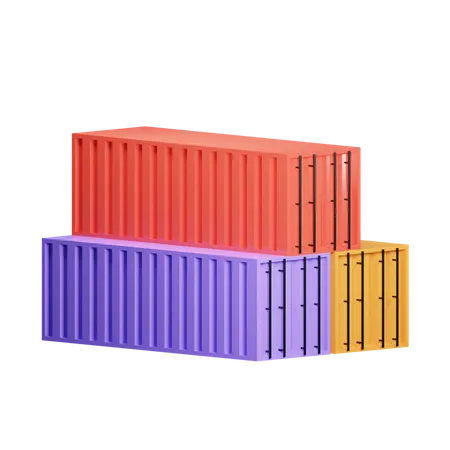 Container  3D Illustration