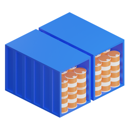 Container Barrel  3D Icon