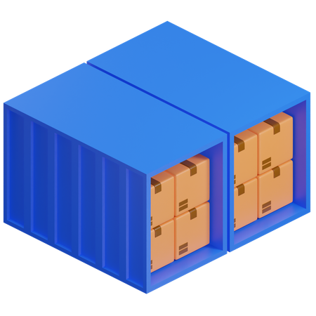 Container Box  3D Icon