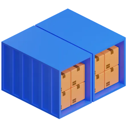 Container Box  3D Icon