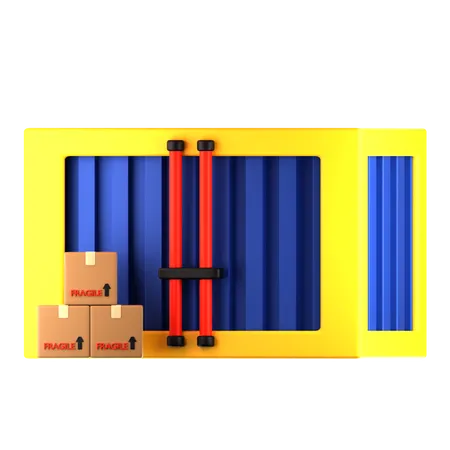 Container Box  3D Icon