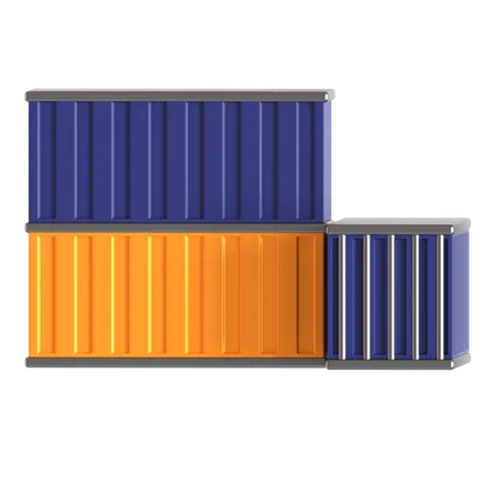 Container Cargo  3D Icon