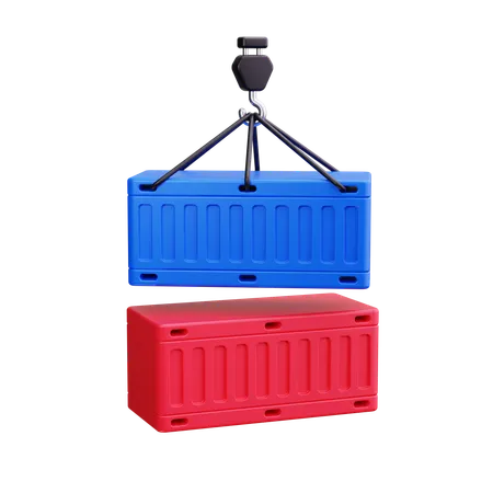 Container Crane  3D Icon