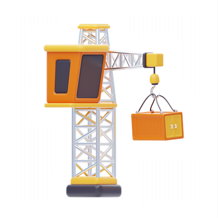 Container Crane  3D Icon