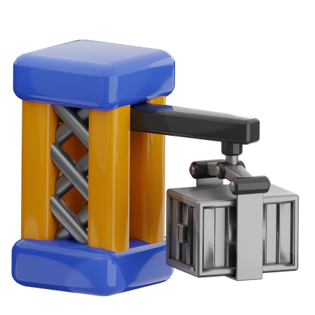 Container Crane  3D Icon