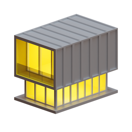 Container House  3D Illustration