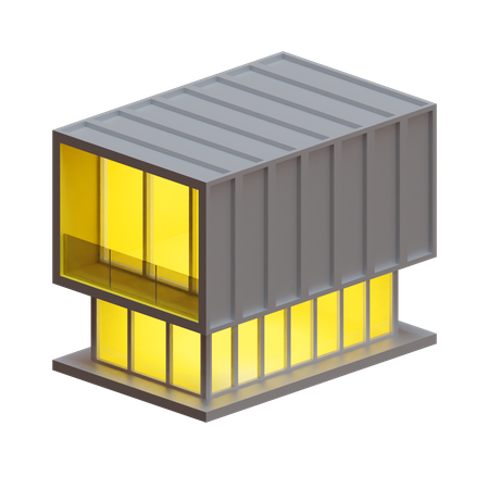 Container House  3D Illustration