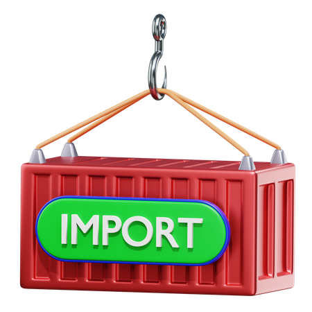 Container Import  3D Icon