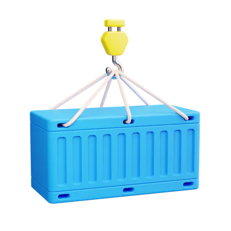 Container Lifting  3D Icon