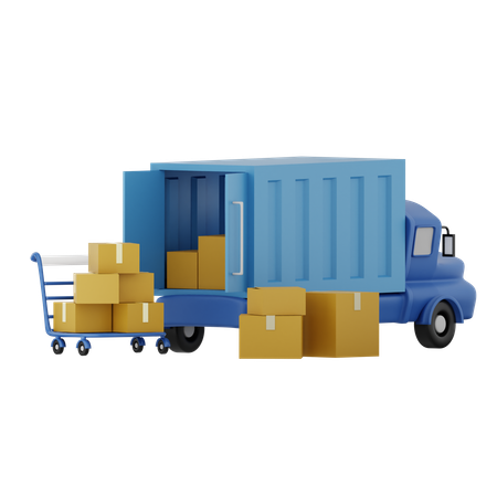 Container Loading  3D Icon