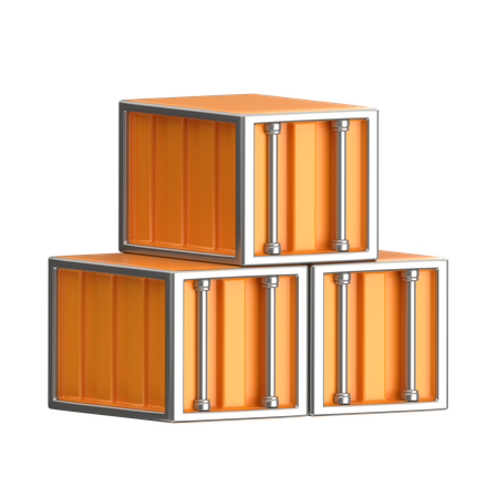 Container Packages  3D Icon