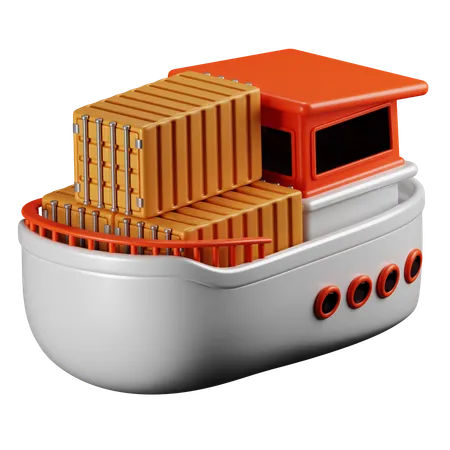 Container Ship  3D Icon