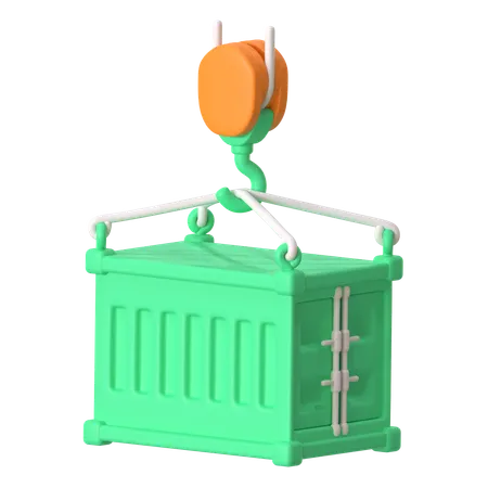 Container Shipping  3D Icon