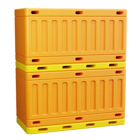 Container Stack  3D Icon