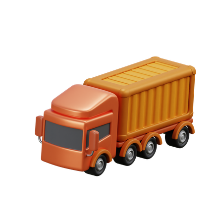 Container Truck  3D Icon