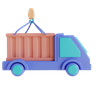container truck emoji 3d