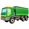3d container truck emoji