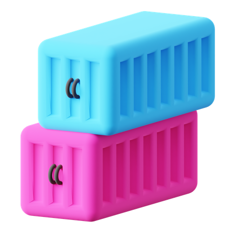 Containers  3D Icon
