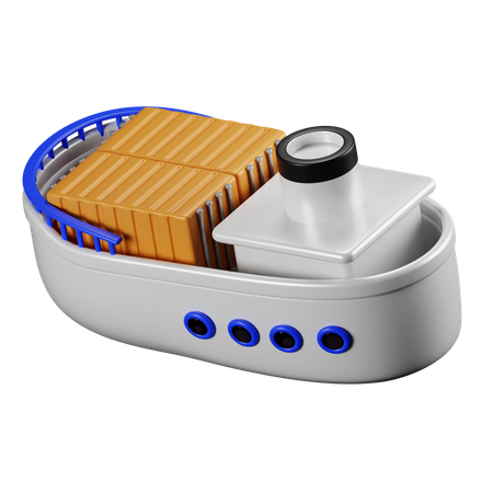 Containerschiff  3D Icon