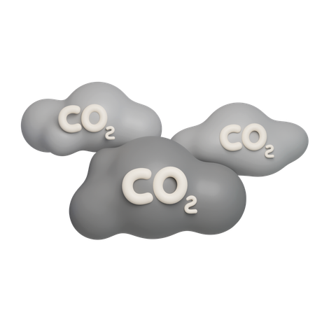 Contaminación por carbono  3D Icon