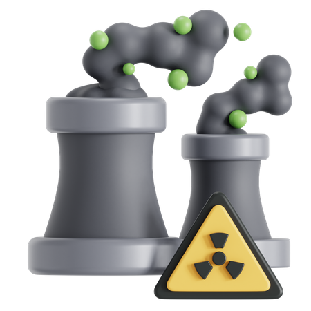 La contaminación del aire  3D Icon