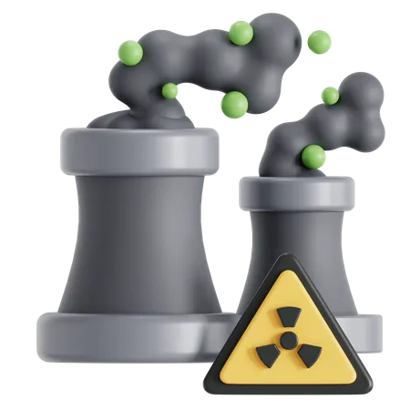 La contaminación del aire  3D Icon