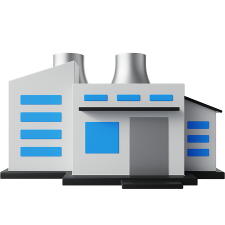 Contaminación industrial  3D Icon