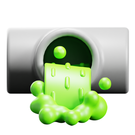 Contamination Water  3D Icon