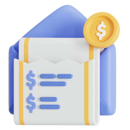Contas  3D Icon