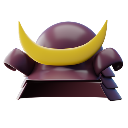 Capacete de samurai  3D Icon