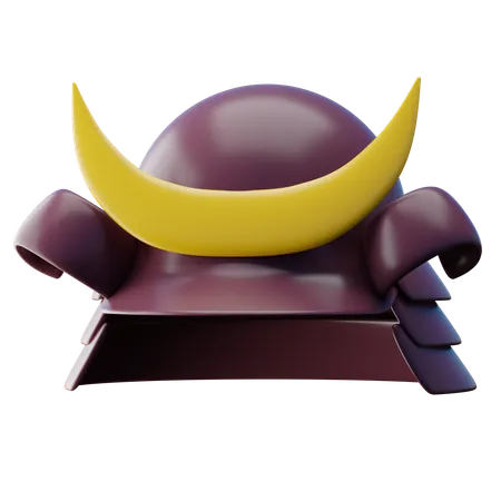 Capacete de samurai  3D Icon