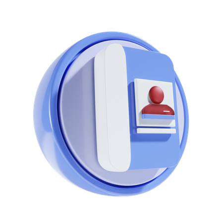 Contato  3D Icon