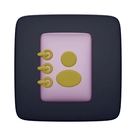 Contato  3D Icon