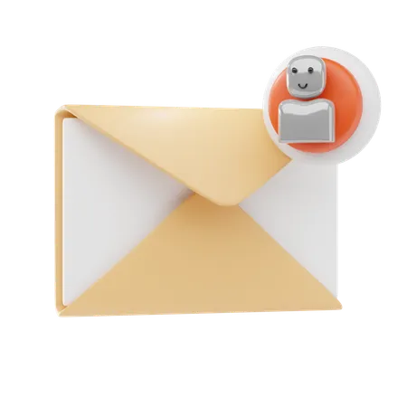 Email de contato  3D Icon